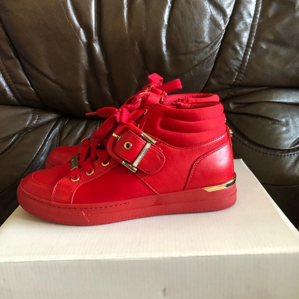 ALDO high tops red sneakers, size 39
